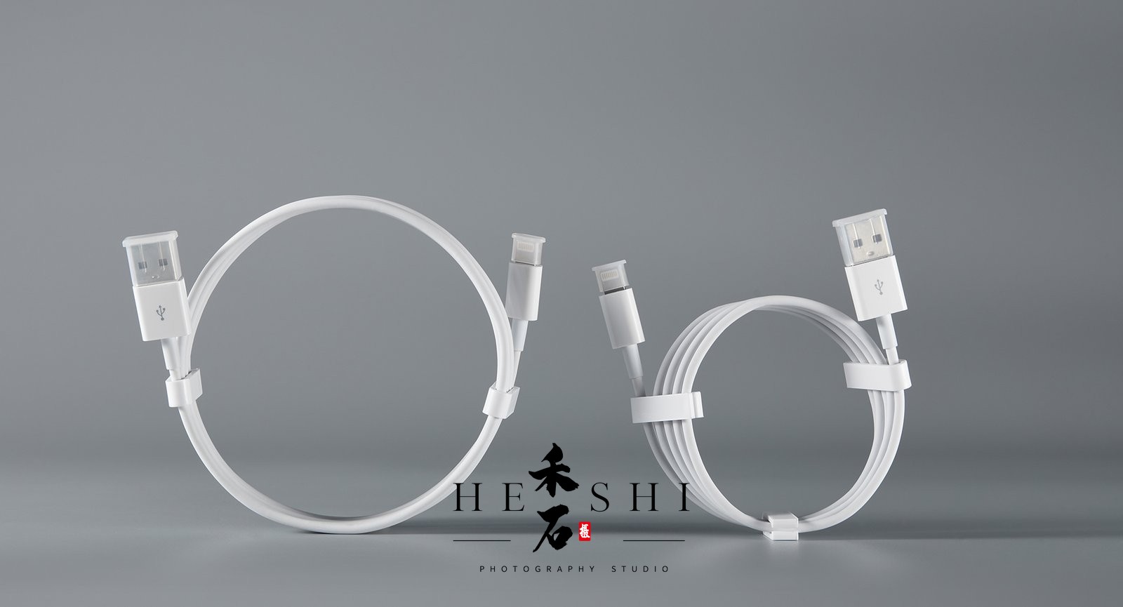 USB-to-Lightning数据线 · 3C数码 产品拍摄案例 - 禾石商业摄影